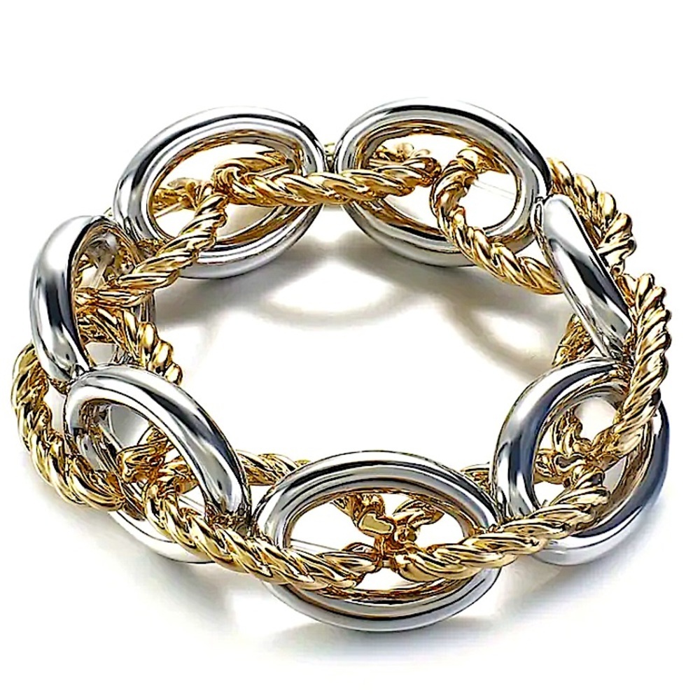 Chain Link Gold Silver Bracelet